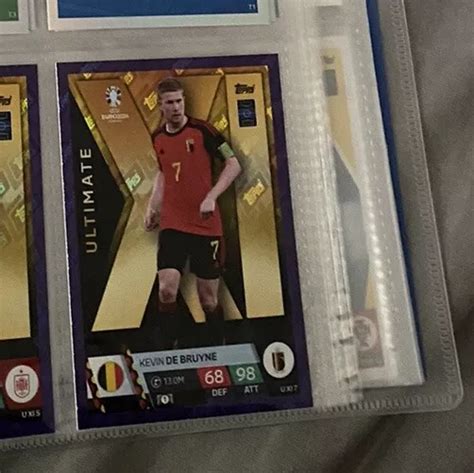 Match Attax Euro Kevin De Bruyne Crystal Parallel Purple Ultimate