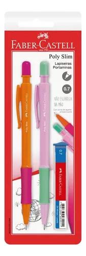 Kit Lapiseira Poly Slim Mm Rosa E Roxa Faber Castell Mercadolivre