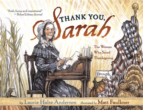 Thank You, Sarah | Book by Laurie Halse Anderson, Matt Faulkner