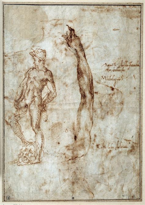 Nude Study Michelangelo Buonarroti Known As Michelangelo