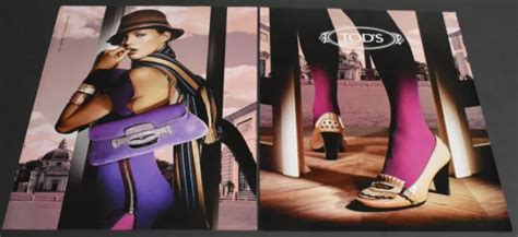 2004 PRINT AD Sexy Heels Fashion Lady Long Legs Brunette Tod S Pantyhose Art 10 13 PicClick UK
