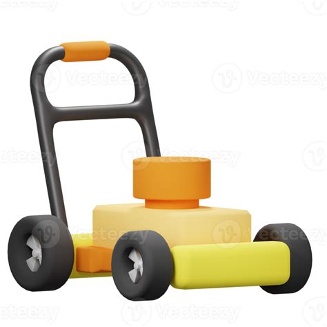 3d Lawn Mower Icon 23493064 Png