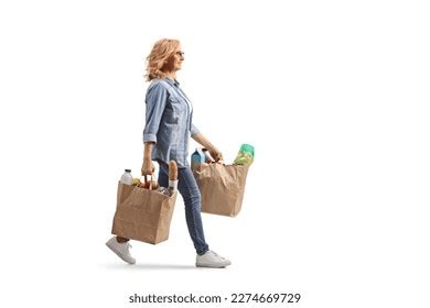 Full Length Profile Shot Mature Woman Stock Photo Shutterstock
