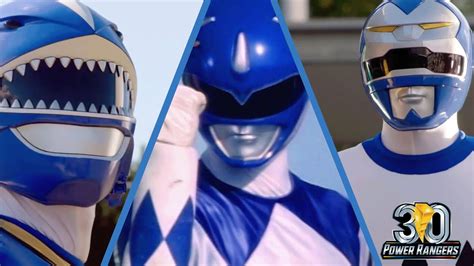 30 Years Of Blue Rangers Power Rangers 30th Anniversary Power