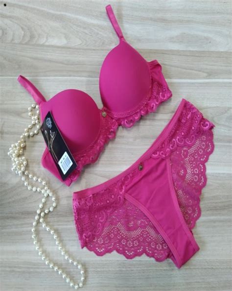 Conjunto Renda E Microfibra E Bojo Moldado Jackie Lingerie