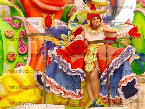 Carnival Costumes People Valletta Dancers - Malta Photos