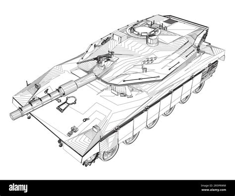 Isolated Vector Image For Military Concepts Military Tank Military