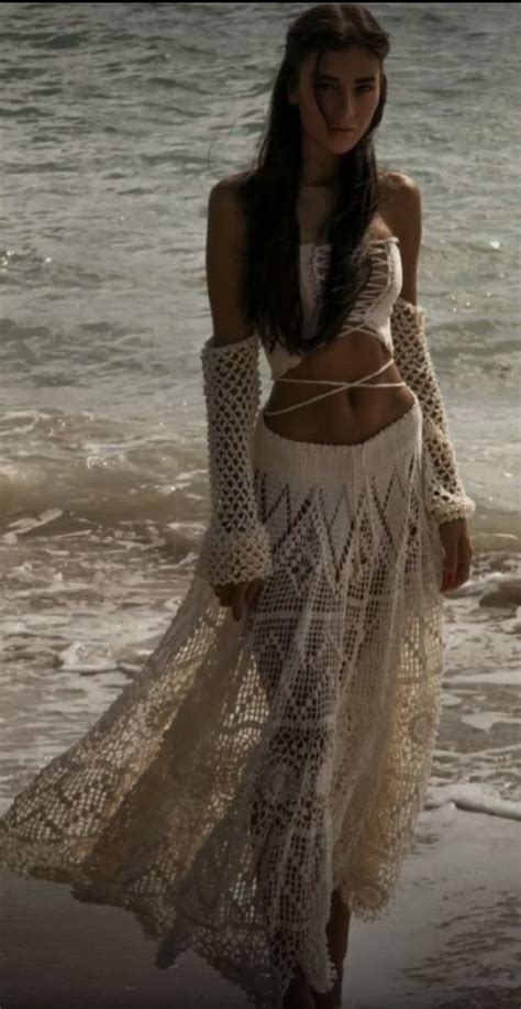 Crochet Bikini Set Trimmed Crochet Bikini With Shells Seashell Bikini Crochet Swimwear Crochet