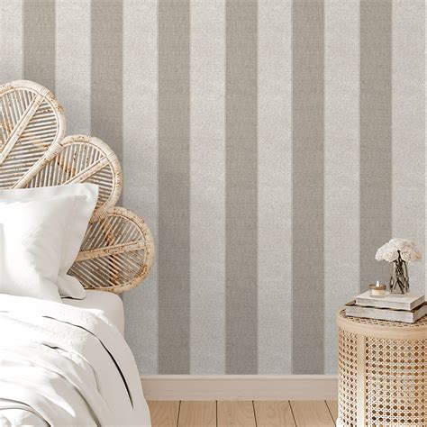 Papel De Parede Linho Texturizado - Papel de Parede Texturizado Linho Listrado | Defacile - Defacile