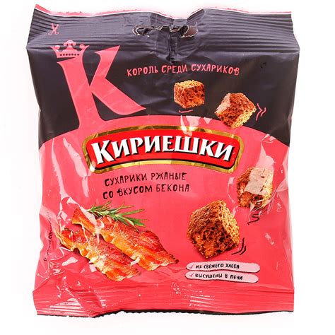 Кириешки 40г со вкусом бекона купить за 25 руб. с доставкой на дом в ...