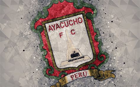 Ayacucho fc arte geométrico logo club de fútbol peruano abstracto