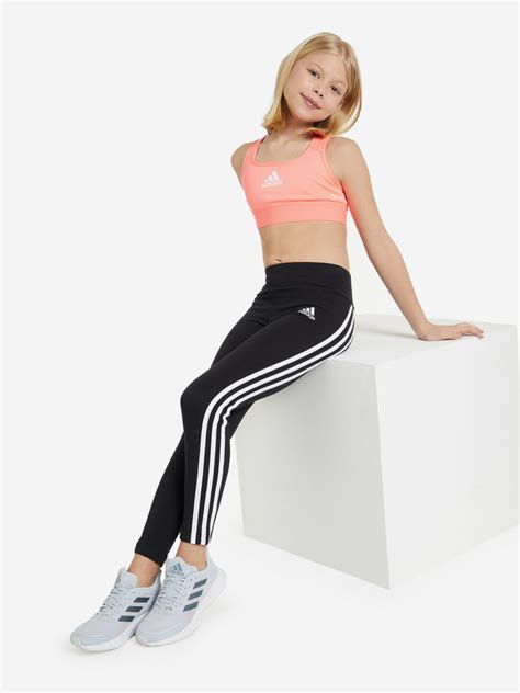 Легинсы для девочек adidas черный цвет — купить за 13240 тг со скидкой ...