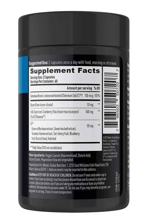 Weider Prime Prostate Health 120 capsulas - Almacén Madeira