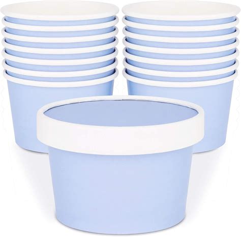 Amazon.com: Glowcoast Ice Cream Containers With Lids - 6 oz (Mini Pint ...