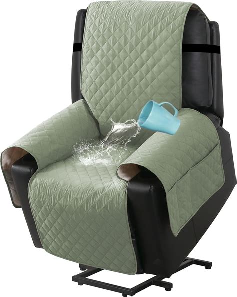 Defnes Power Lift Recliner Chair Cover Waterproof Non Slip Green