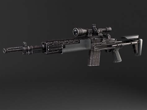 M14-Ebr model 3D $8 - .unknown .obj .ma - Free3D