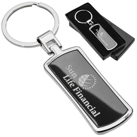 Onyx Curved Rectangle Engraved Keychains Brandedmatterca