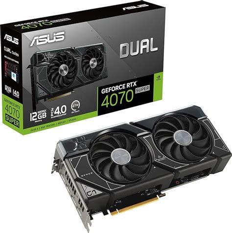 ASUS Dual GeForce RTX 4070 SUPER 12GB GDDR6X Gaming Grafikkarte: Amazon ...