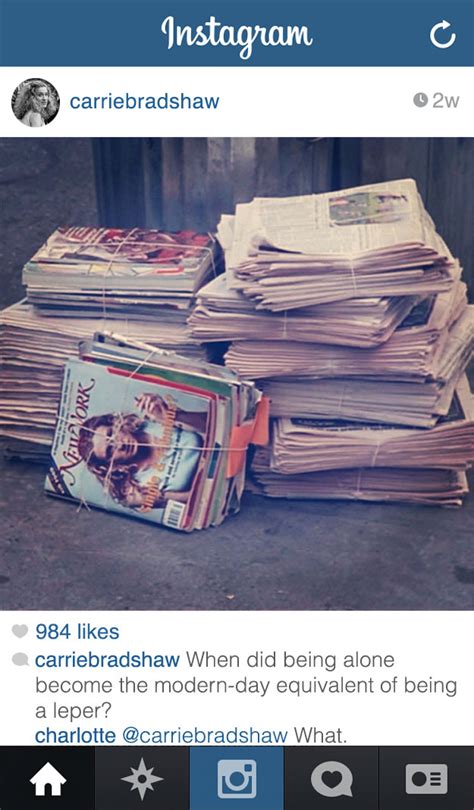 If Carrie From Sex And The City Had Instagram