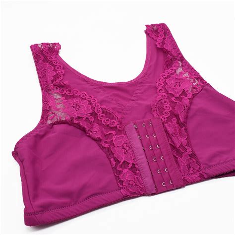 Front Closure Bra Plus Size Women Bras Soft Plunge Lace Sheer Sexy Lingerie Bhs Ebay