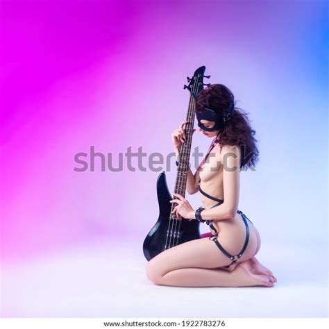 Naked Woman Bdsm Harness Mask Bass Stock Photo Shutterstock