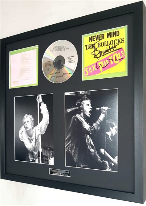 Sex Pistols Luxury Framed And Personally Signed By Johnny Rotten Limited Edition Icon Republic