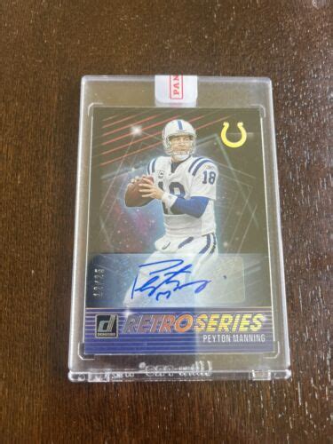 2021 Panini Donruss Retro Series AUTO RS24 Peyton Manning 25 EBay