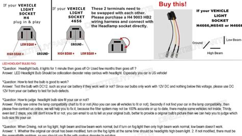 H4 Bulb Wiring Diagram