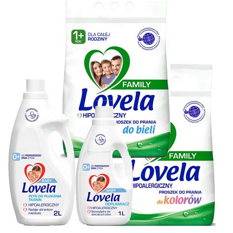 LOVELA Family Proszek biel i kolor 4,2kg Odplamiacz Płyn do płukania ...