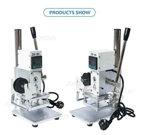 ZONESUN ZS Digital Hot Foil Stamping Machine For Leather PVC Paper