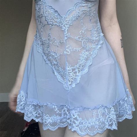 BRAND NEW Lace Mesh Lingerie Dress With Matching Depop