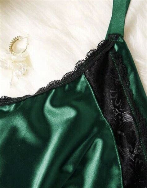 Vtg Stl Teddy Bodysuit Sissy Lingerie Nd Skin Satin Green Hi Cut Plus X New Ebay