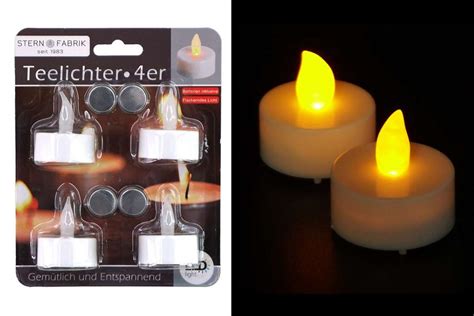 LED Teelichter 4er Set Mit 6 Std TIMER 4 Kaufland De