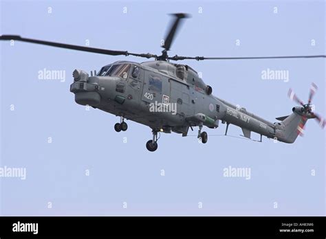 Navy Lynx Helicopter Stock Photo Alamy