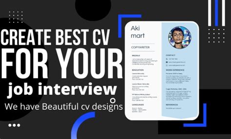 Do Creative Cv Writing By Akimart Fiverr