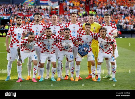 Stadium In Rotterdam Croatia Line Up Hi Res Stock Photography And