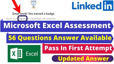 How To Pass Linkedin Microsoft Excel Assessment Test At First Attempt