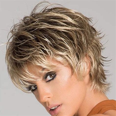 Amazon SEVENCOLORS Short Blonde Wigs For White Women Synthetic Hair Mixed Brown Wigs With