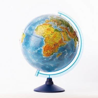 Глобус физический: изучаем основы географии