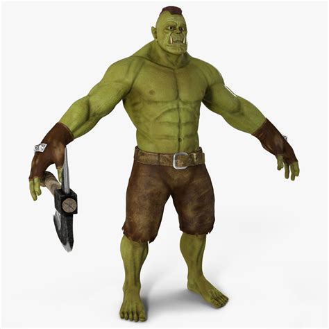 Orc Warrior Fur 3d Model 129 Max Free3d
