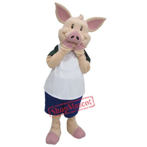 Pink Pig Mascot Costume