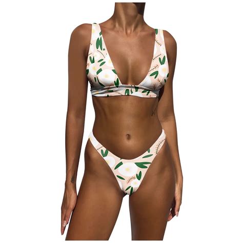 Women Bandeau Bandage Bikini Set Push Up Brazilian Swimwear Beachwear Swimsuit Bohemian Swimwear