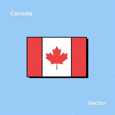 premium vector canada flag vector