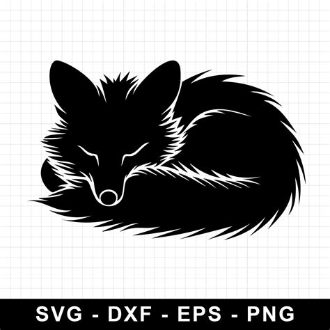 Sleeping Fox Silhouette Svg Free And Premium Files