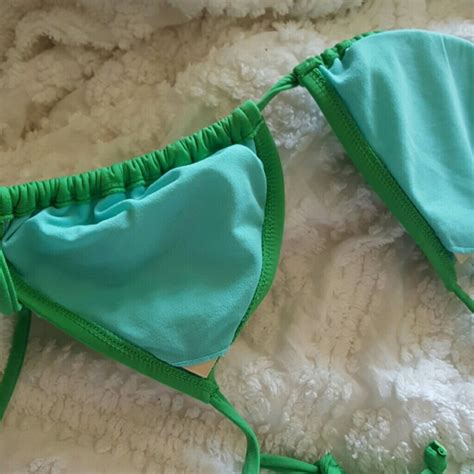 Old Navy Swim Green String Bikini Top Poshmark