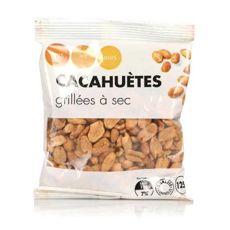 Cacahuètes grillées à sec 125g