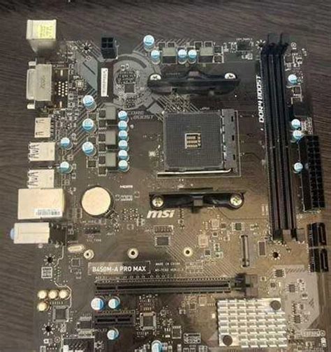 Материнская плата MSI B450M-A PRO MAX | Festima.Ru - Мониторинг объявлений