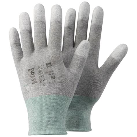 Esd Gloves Finger Coated Thadhani Safety