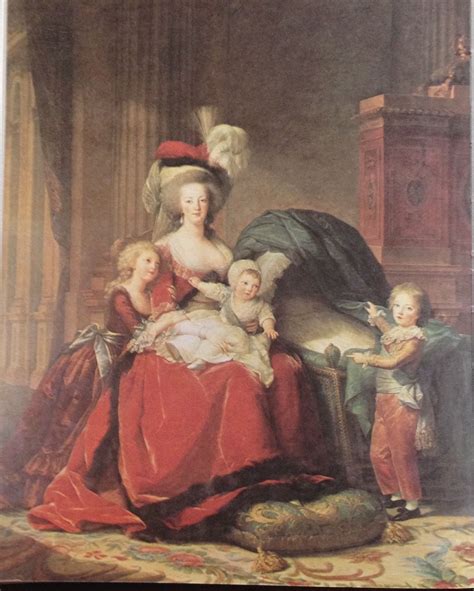 Marie Antoinette With Her Children When This Painting Was Initially