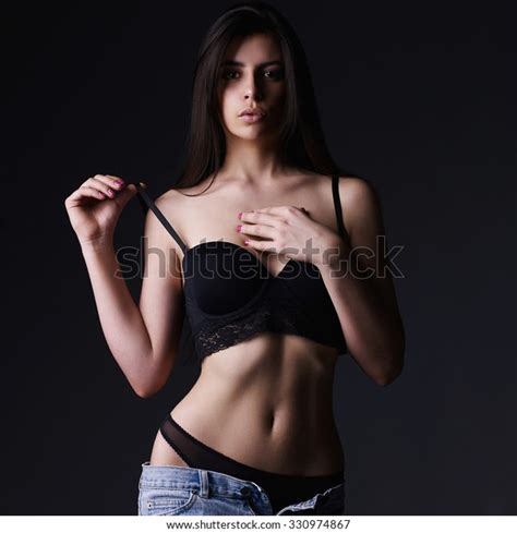 Sexy Beautiful Girl Pretty Posing Brunette Stock Photo 330974867 Shutterstock